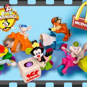 WB Animaniacs 1994 McDonalds Happy Meal Juguete Dibujos animados Acción Corredores - Tú eliges