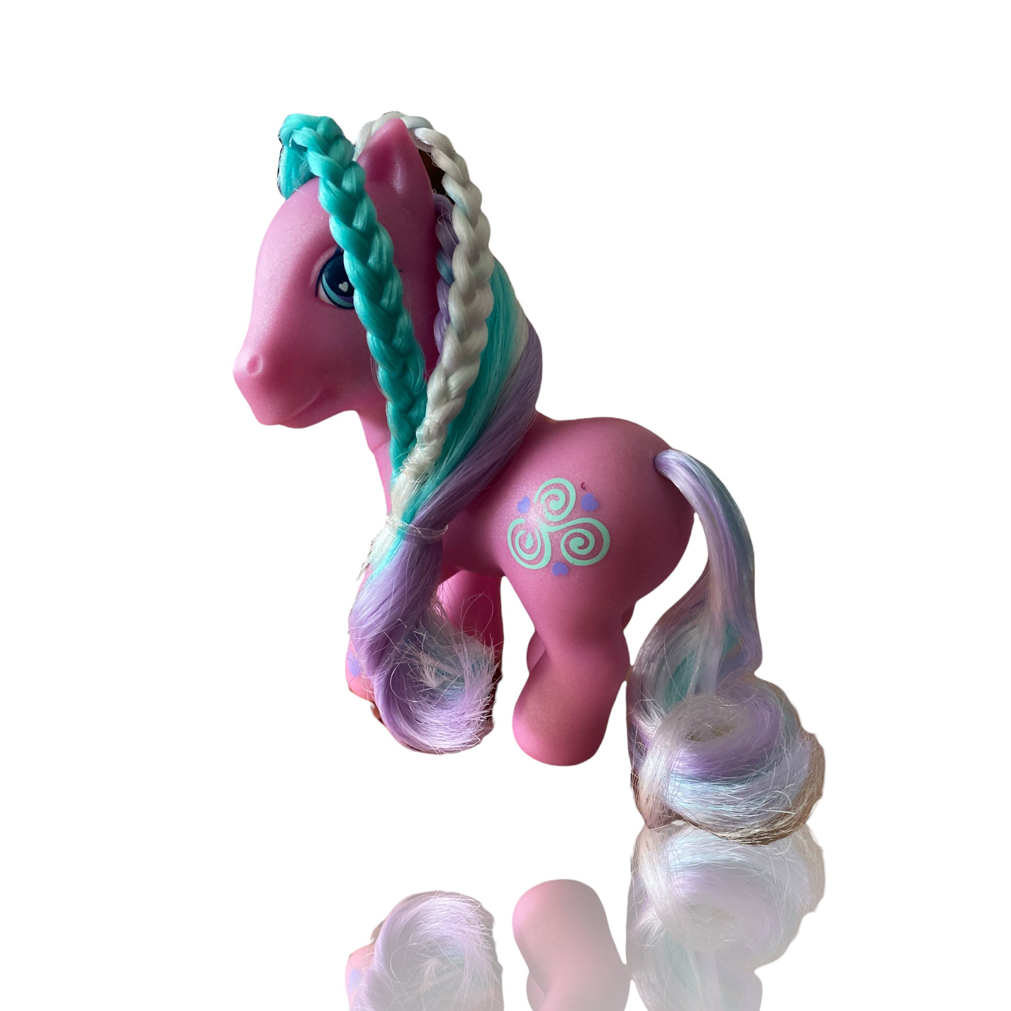 Toola Roola Mlp Toola Roola Frosted Pink Swirl G3 My Little Pony Magnetic Foot 2005 ...