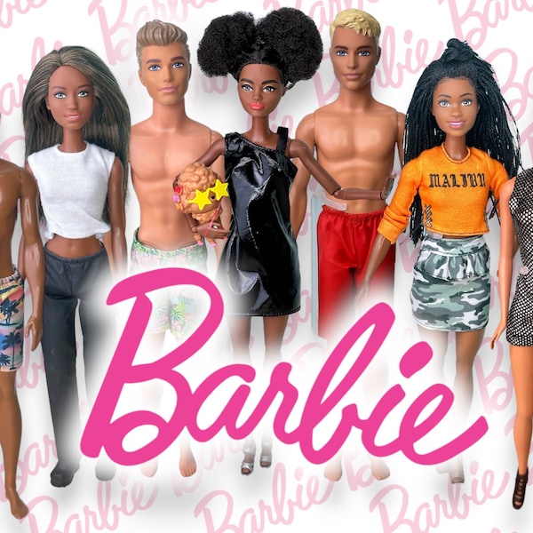 Barbie! Pick your Favourite Black or White Barbie Extra or African, Tanned  or Fair Complexion Beach Ken