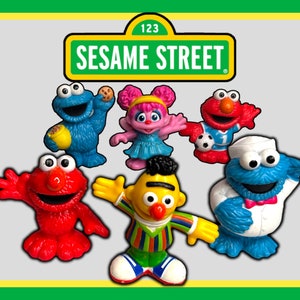 Sesame Street Workshop, 4&quot; Figures 24inch PVC Figures , Hasbro, Pre Loved - You Pick