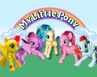 My Little Pony Articulated Explore Equestria G4 Fluttershy Rainbow Dash Pinkie Pie Twilight Sparkle Brush able You Pick