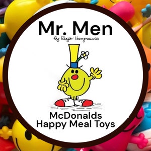 McDonalds, Mr Men, Happy Meal Toys Classic Cartoon Action Figures - You Pick