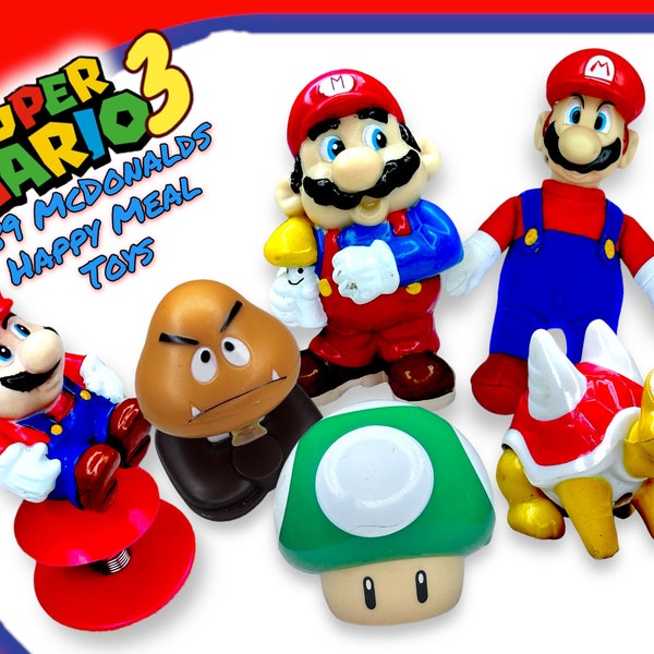 McDonald's "Super Mario 3” 1989 Happy Meal Toys - You Pick