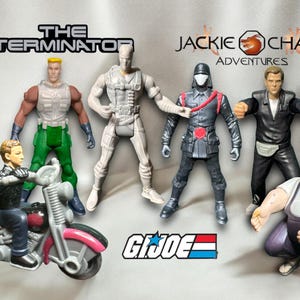 Vintage G.I. Joe, Jackie Chan Adventures, and Terminator Toys