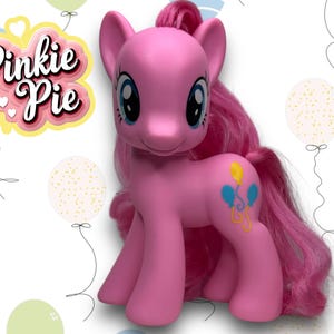 6 pouces Pinkie Pie, MY LITTLE PONY 2010 Hasbro, grande silhouette, longs cheveux coiffés vintage PreLoved