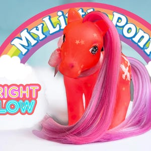 Show n’ Glow Brightglow My Little Pony Glow in the Dark 1983, Hasbro Free Domestic Shipping