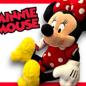 Disney Store Mini Mouse Plush Large 18" Vintage Pre Loved