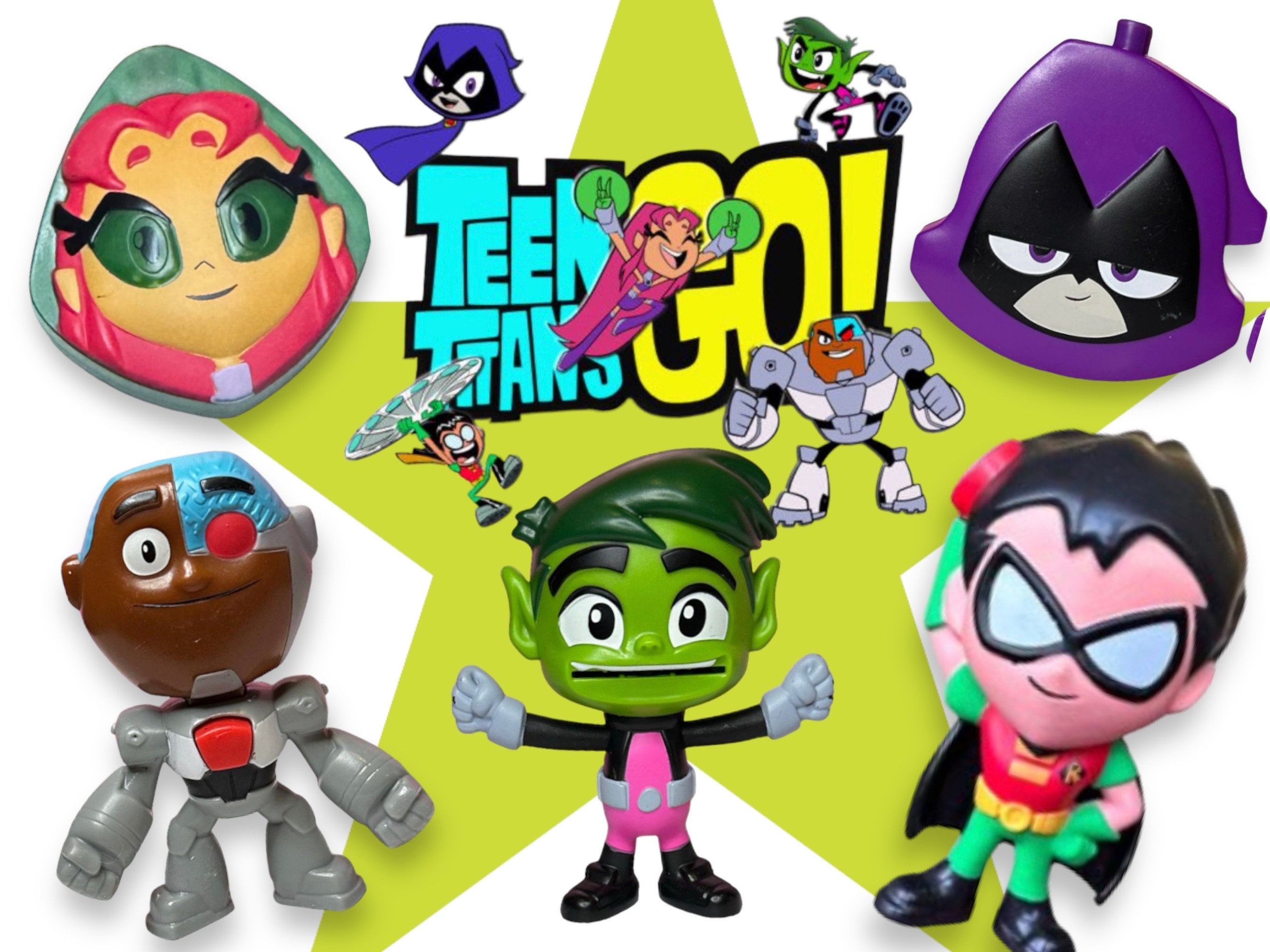  DC Comics Teen Titans GO! Mini Figures 3-Pack : Toys & Games