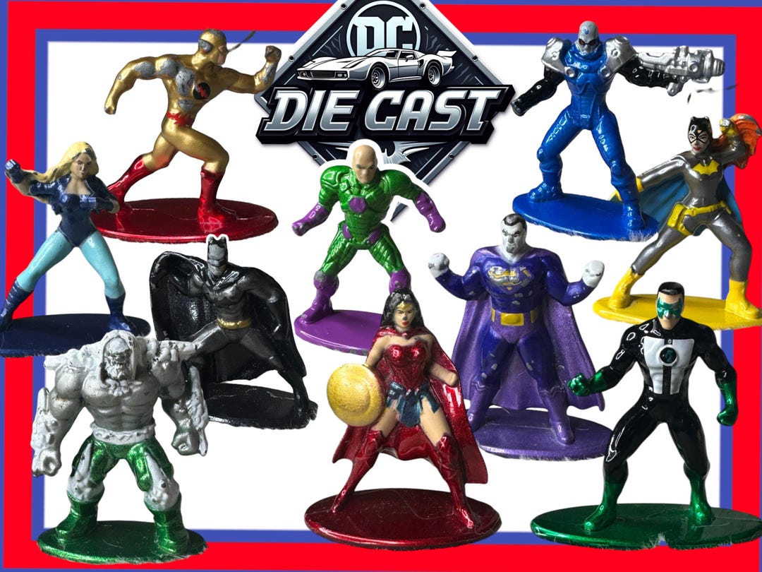 DC Comics Diecast 1-inch Super Hero Action Figures - Choose Your
