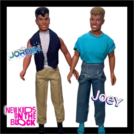 New Kids on the Block Joey and Jordan Fashion Dolls 1990's Vintage