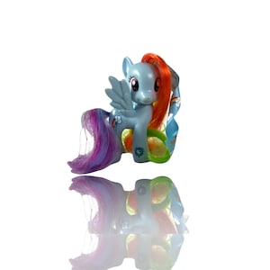 Rainbow Dash Cutie Mark-lintMy Little Pony Brush-ables Pegasus Hasbro - Pre Loved