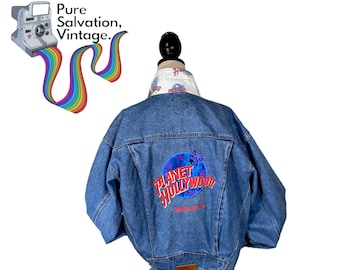 90's Planet Hollywood, Melbourne Jean Jacket XL