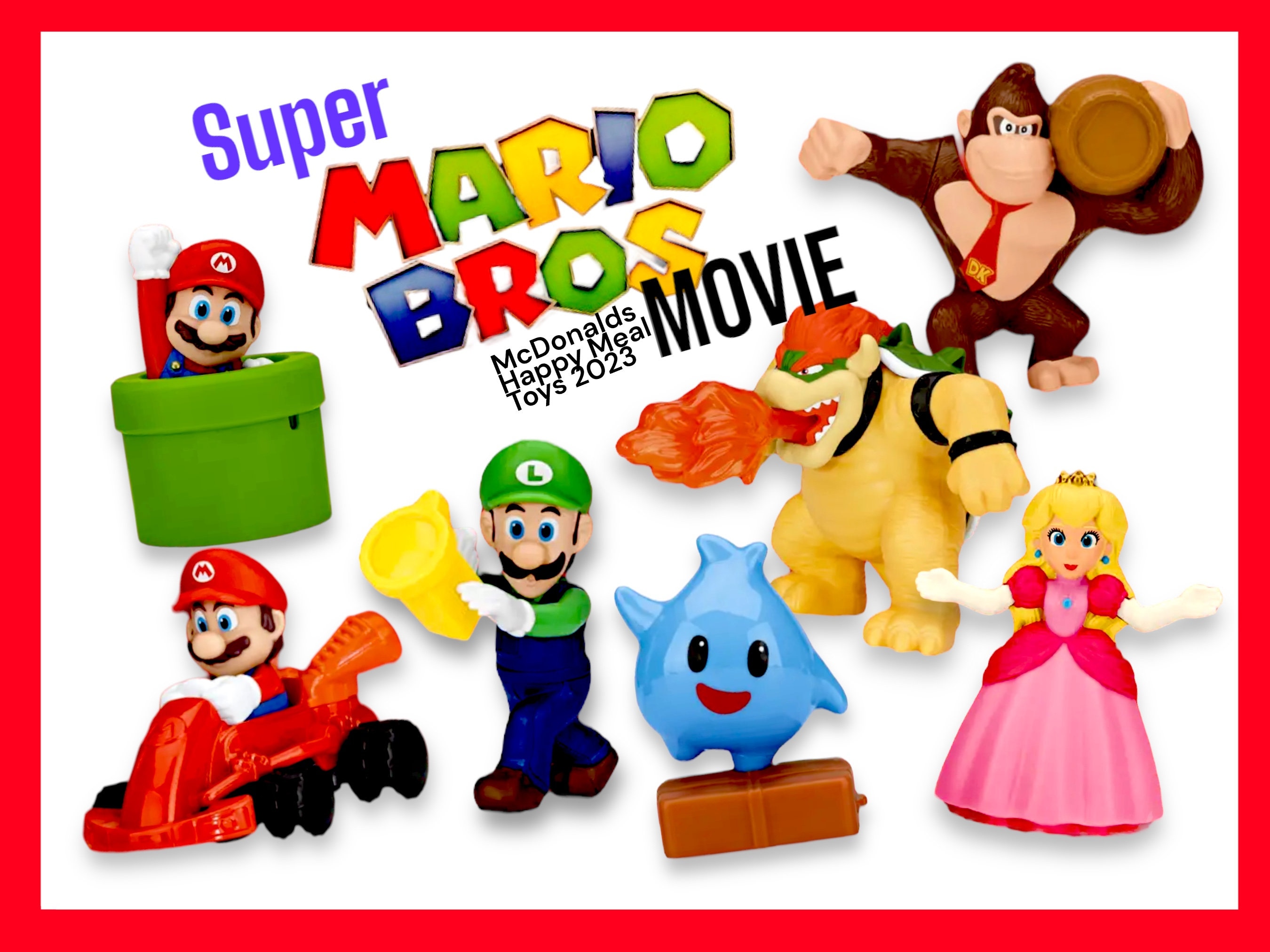 2022 McDONALD'S Super Mario Bros Movie Nintendo HAPPY MEAL TOYS Or