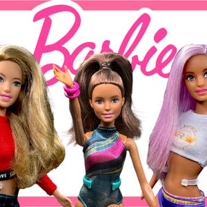 Barbie&#39;s with warm medium-brown skin tone 2000&#39;s Fashionistas and Teresa Spin and Twirle Gymnast You Pick