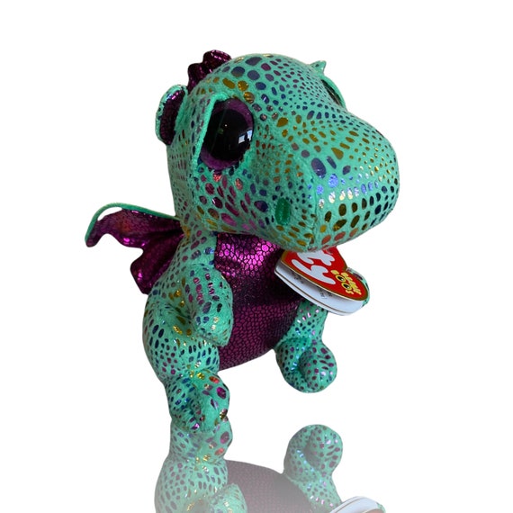 New Ty Beanie Boos Sparkle The Special Dinosaur Dragon Plush Stuffed Toy 6" 