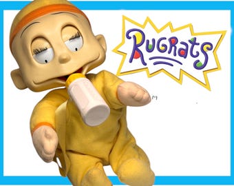 Vintage 1997 Mattel Nickelodeon Rugrats Giggling Tommy Pickles Doll