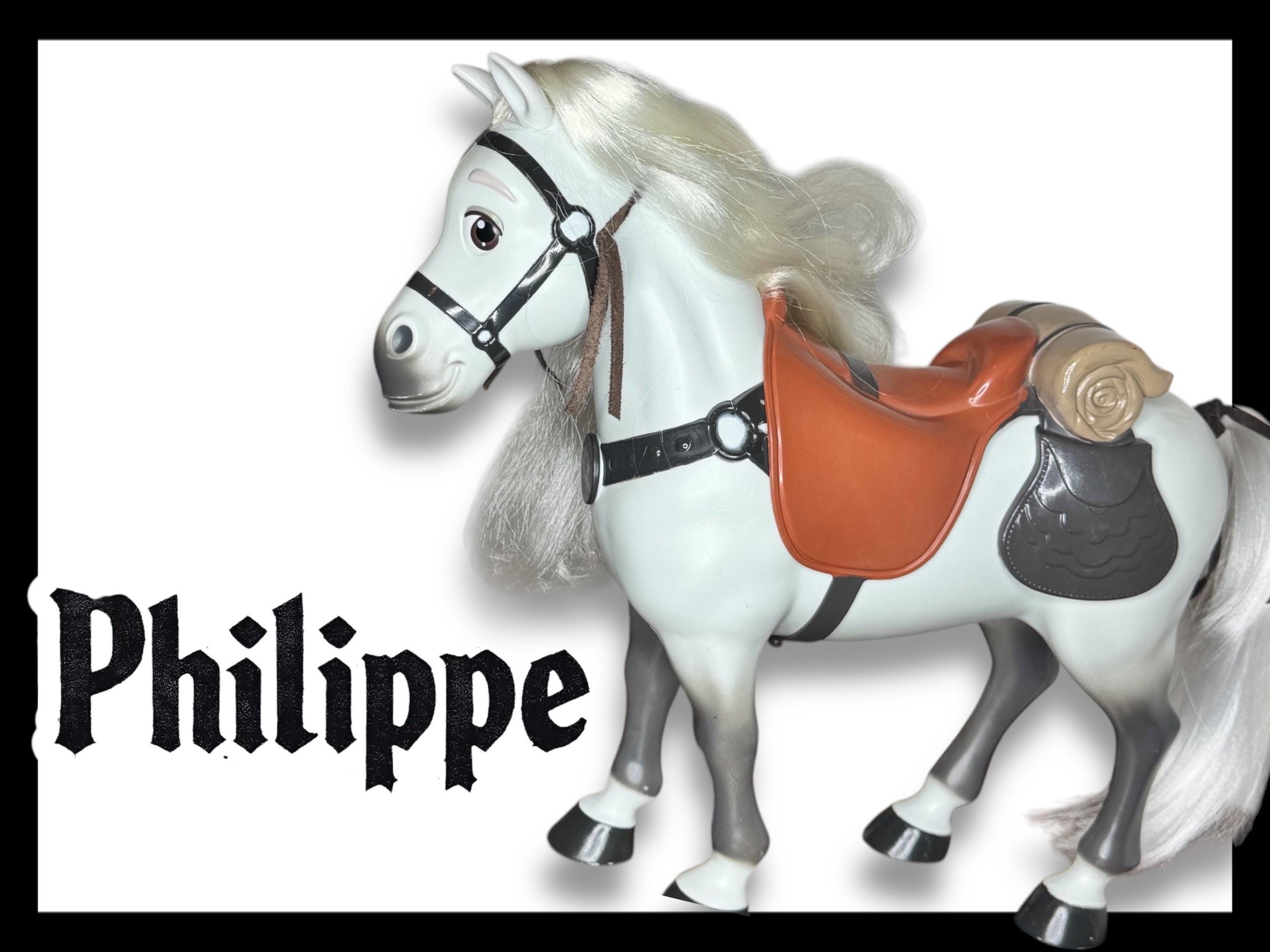 ヴィンテージ ディズニー 美女と野獣 フィリップ フィギュア ブラシで