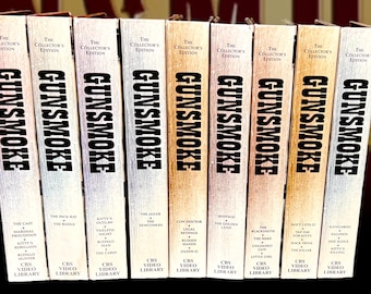 Gunsmoke VHS Tapes, Collector's Edition, 30 Episodes, Vintage