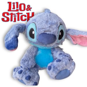 Disney Store Stitch Plush 10 Lilo Stitch Stuffed Animal  Soft Fuzzy Blue Alien with Structured Ears Pre-Loved