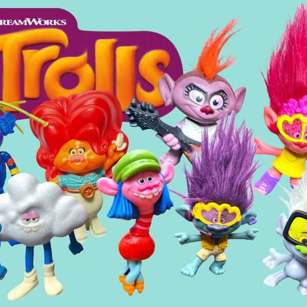 Trolls, jouets McDonald's pour Happy Meal, 2020, tournée mondiale des trolls, figurines en franchise - au choix