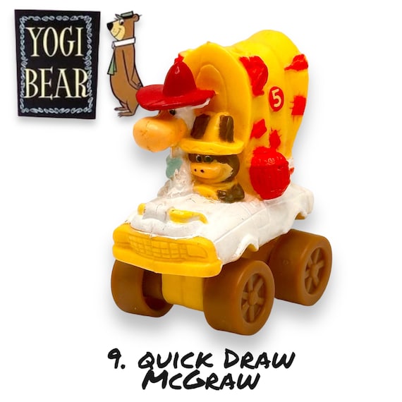 Yogi Bear Wacky Racers Dicky Dasterdly Mcdonalds Hardee's Hanna