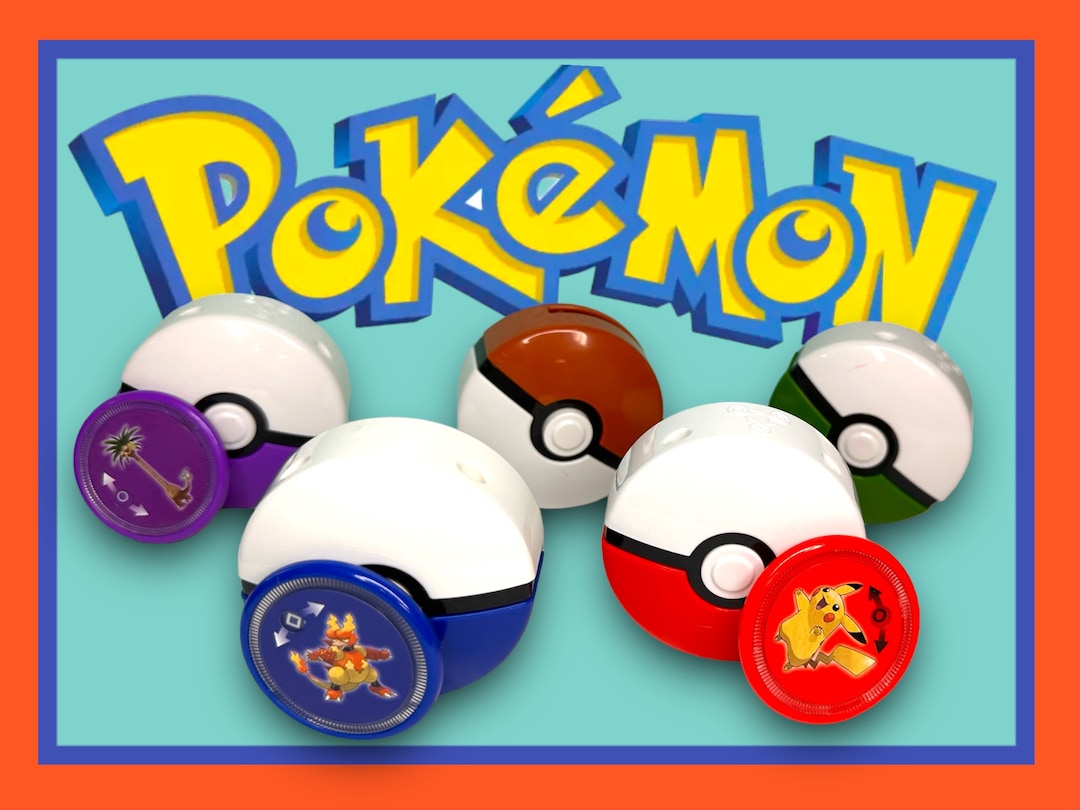 Lanzadores de discos Pokemon de McDonalds juguetes Happy Meal 2019 PokeBall Pre Loved tu eliges Etsy Mexico