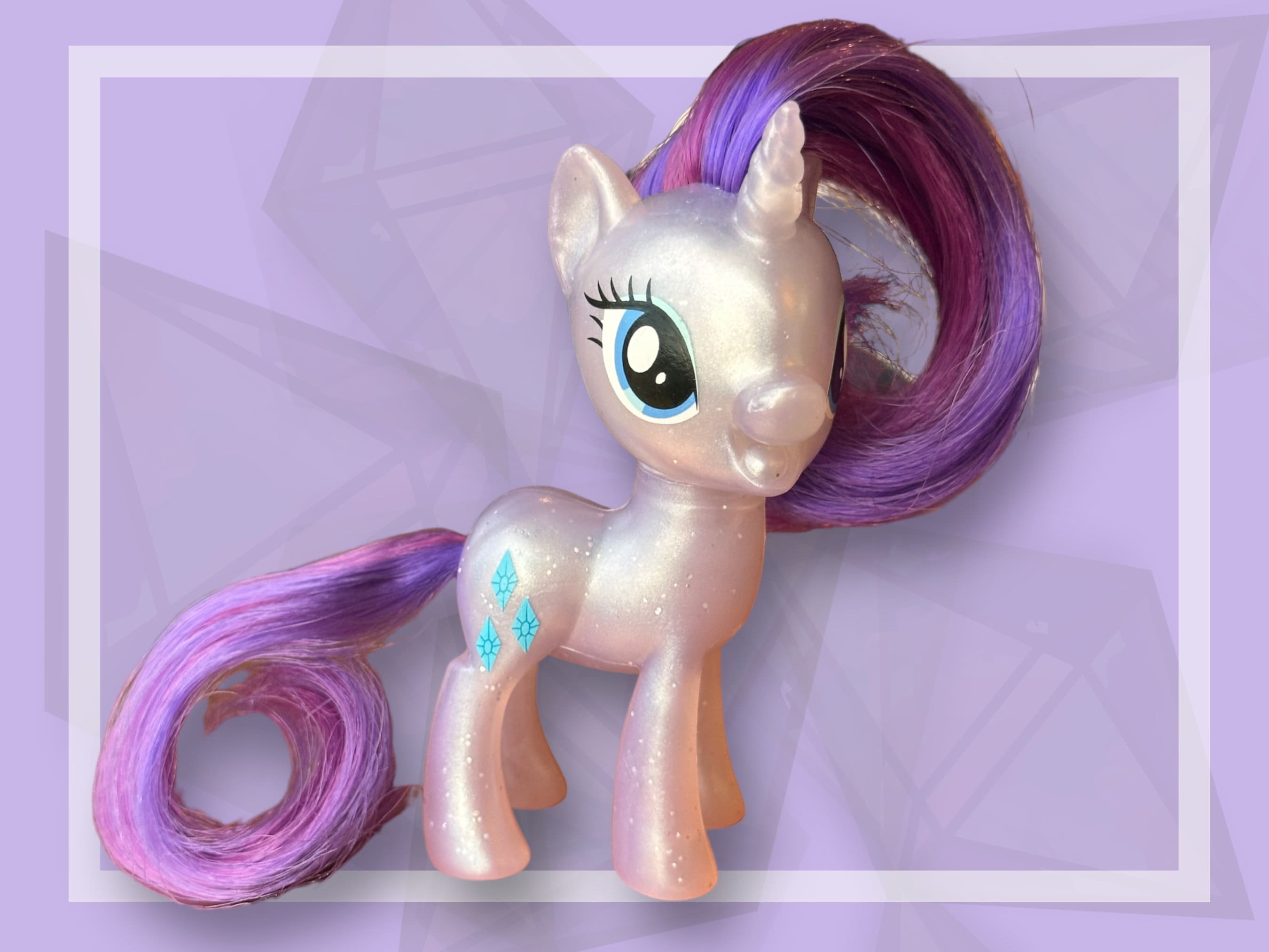 MLP, Rarity, Pearlized Brushable 3 Inch, Generation 4.5