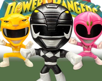 1995 Power Ranger Burgers King Bobble Head Figures Vintage You