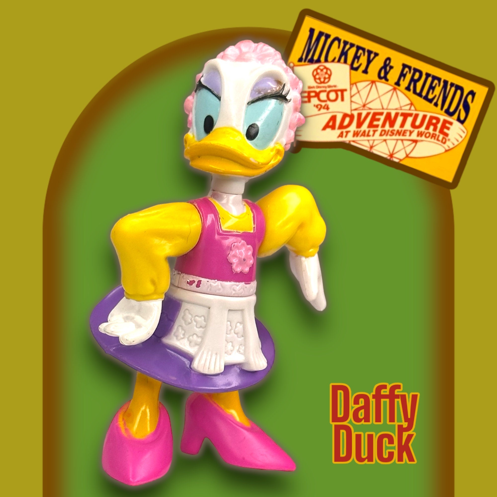 Vintage Disney Epcot Action Figures – Mickey and Friends, 1993