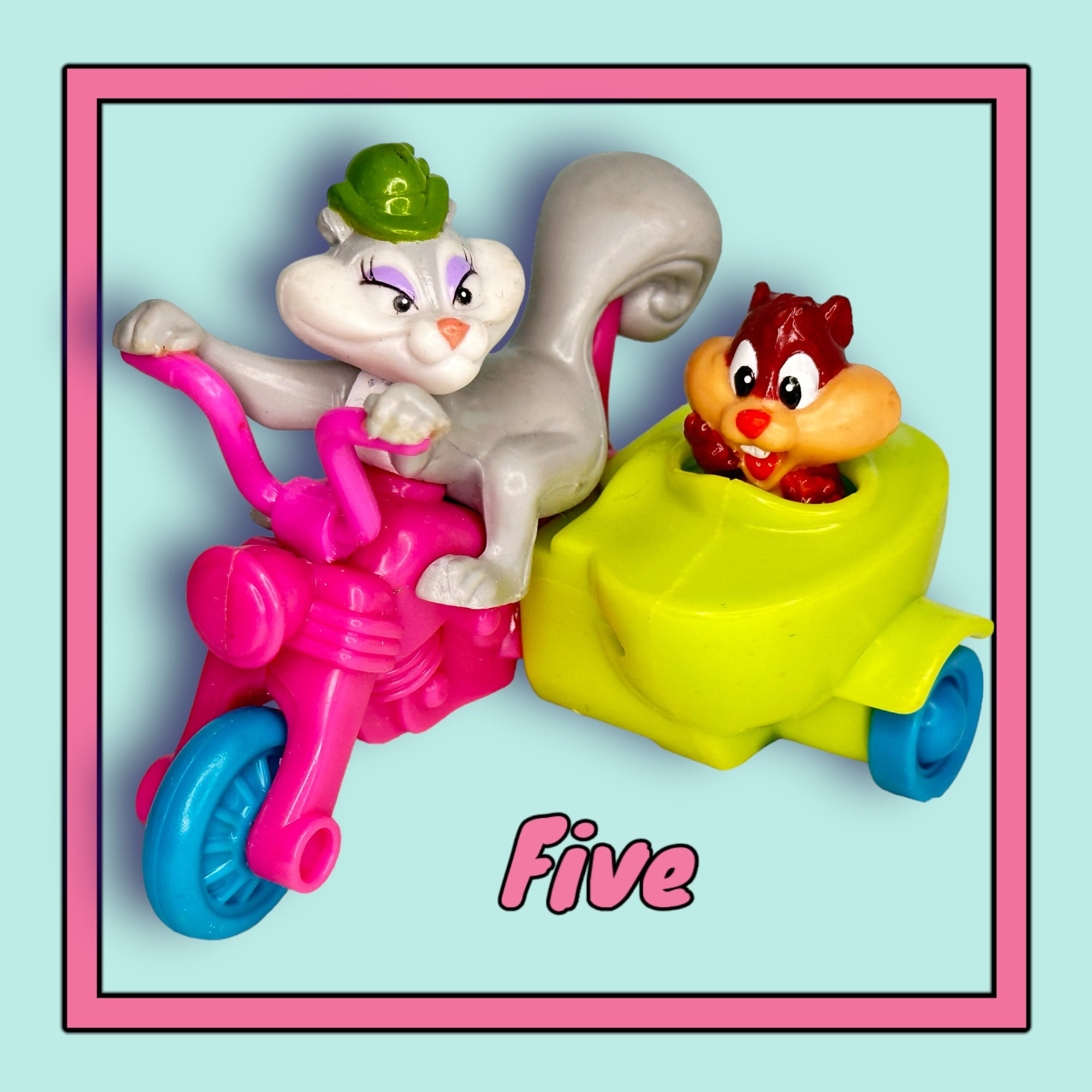 Vintage 1993 Mcdonald's WB Animaniacs Happy Meal Toys L Pinky and