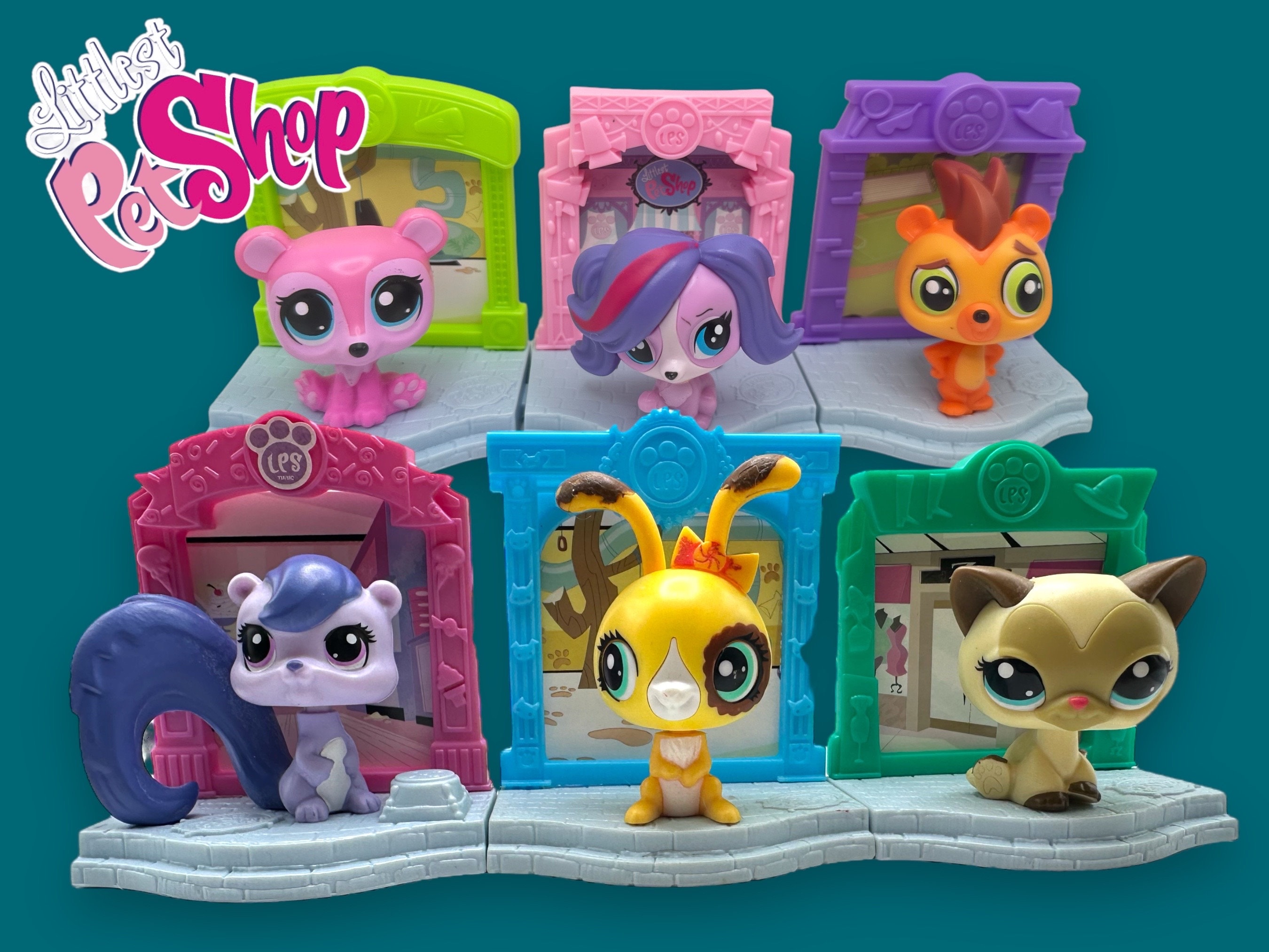 Littlest Pet Shop (リトルペットショップ) - Walkables - Dancing Pets - #2718 Cat - A0215 - Hasbro Littlest Pet Shop リトルペットショップ 3匹パック まとめ９匹