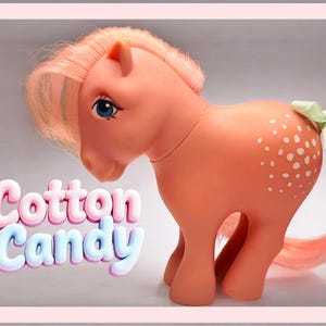 Barbe à papa G1 My Little Pony Core Earth Pony 1983 par Hasbro vintage
