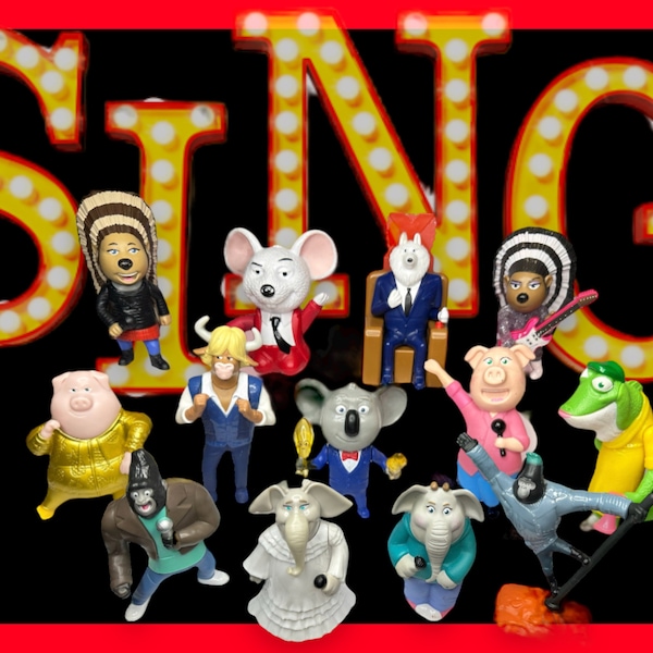Happy Meal Sing and Sing 2 McDonald Movie Franchise Spielzeug Actionfiguren Spielzeug – Sie wählen