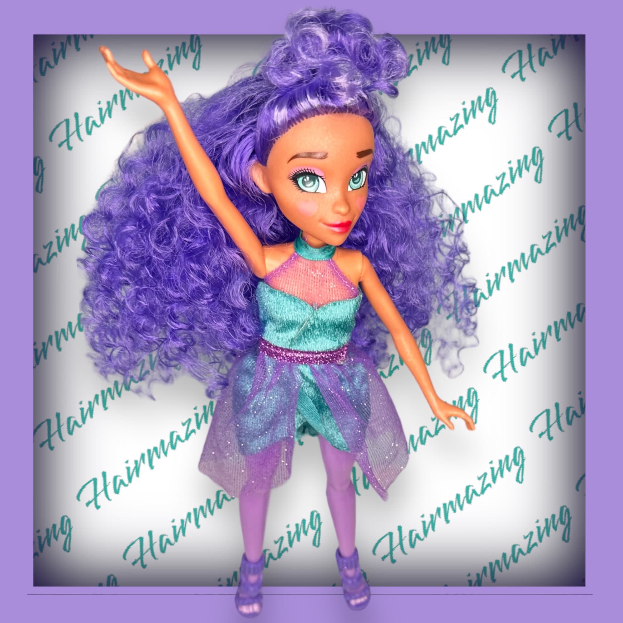 Hairdorables Hairmazing Prom Perfect Fashion Doll - Kayli With Black & Purple Hair, 10.5" Articulated Doll