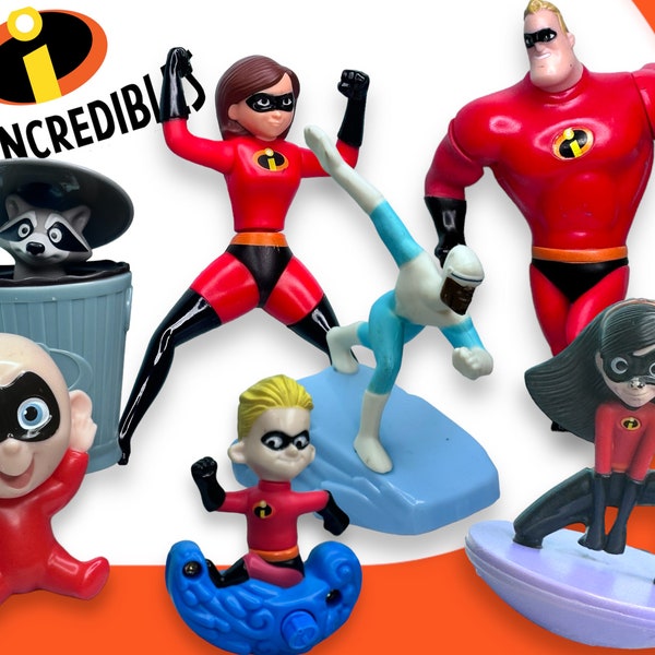 The Incredibles 1 & 2, McDonald's Happy Meal Cartoon Action Figures Toys - You Pick