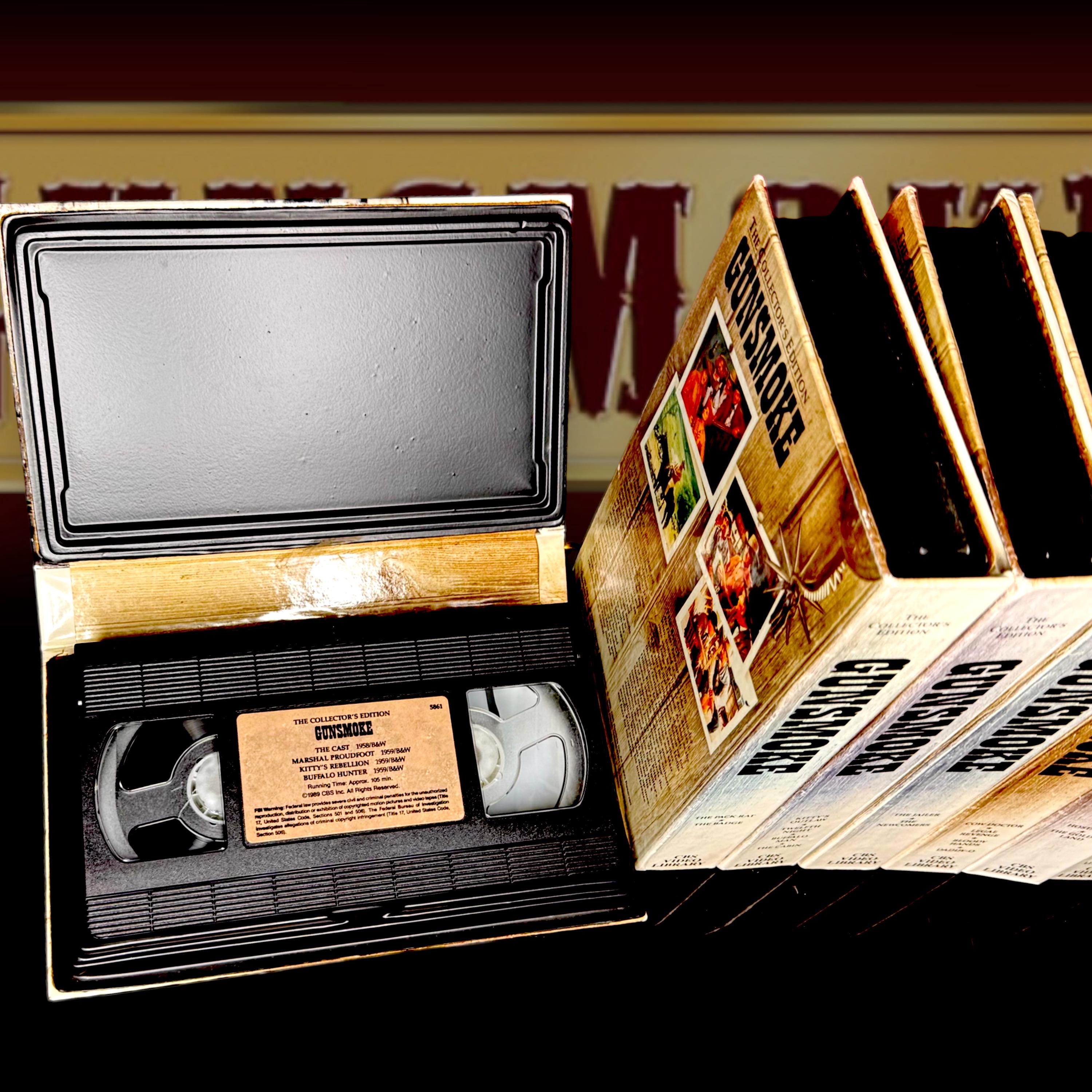 Gunsmoke VHS Tapes, Collector's Edition, 30 Episodes, Vintage