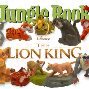 Disney&#39;s The Lion King & The Jungle Book Movie McDonalds Happy Meal Toys Vintage You Pick