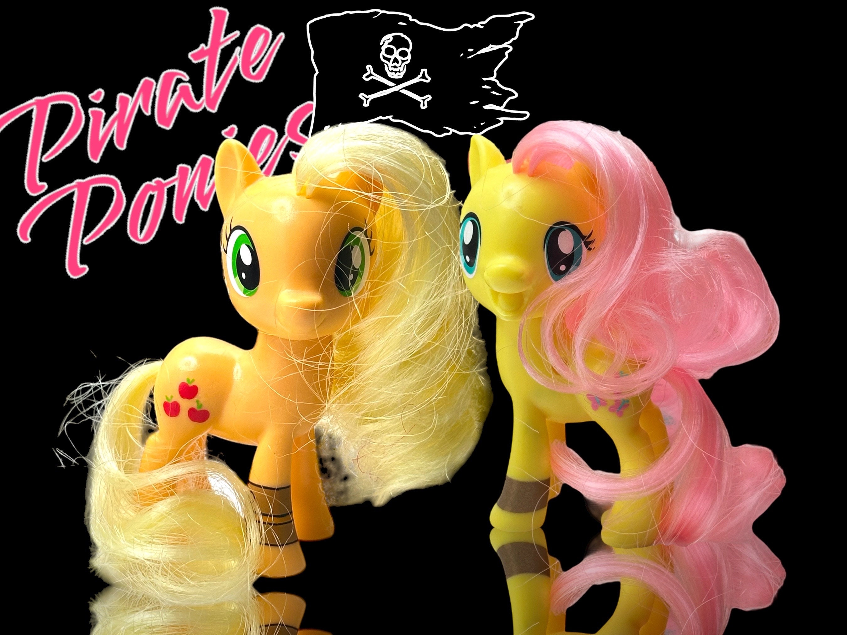 Pirate Ponies Fluttershy Applejack G4 My Little Pony Lot - Etsy