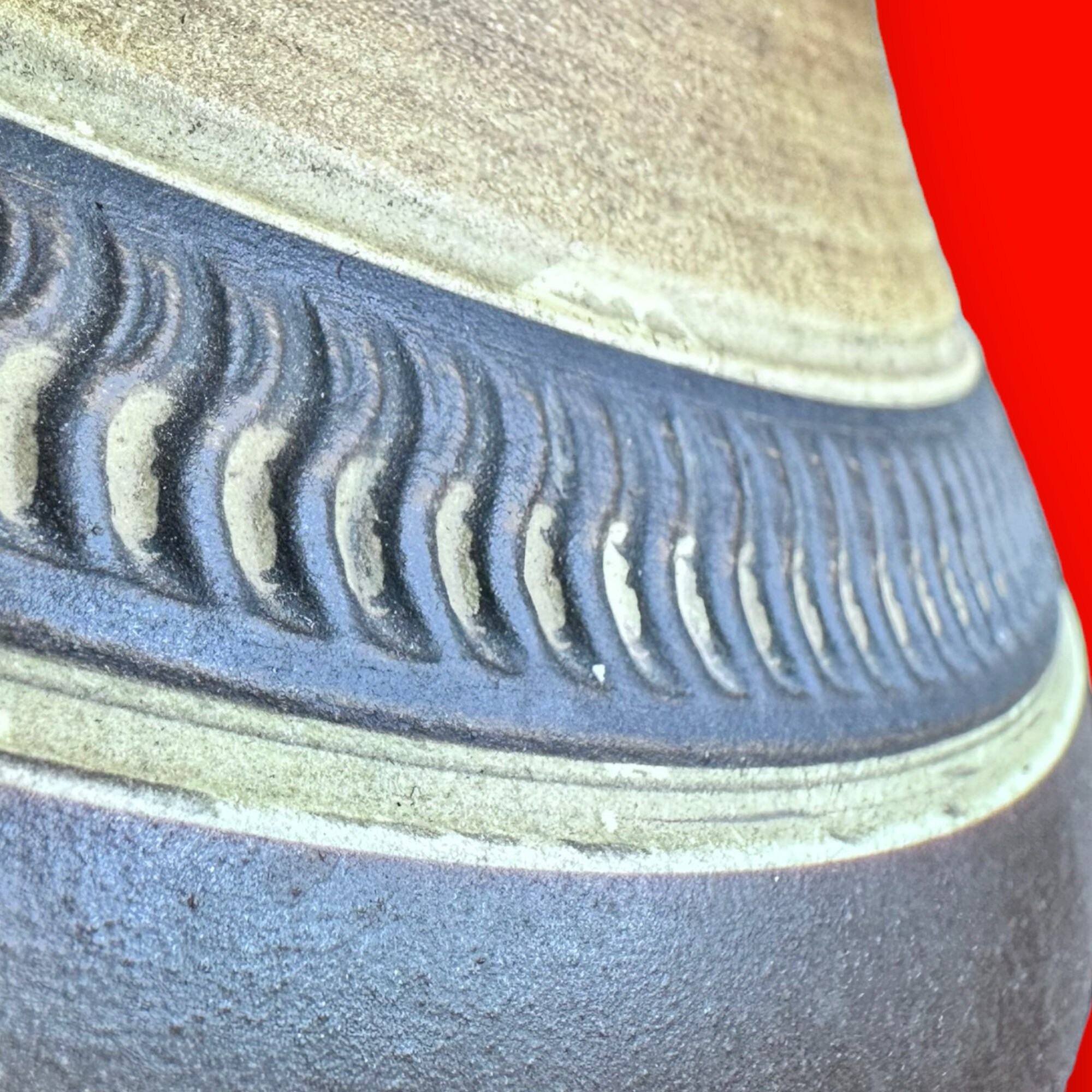 MCM, Art Pottery Fat Lava Vase by Dümler Breiden 187 20 MCM, Art Pottery Fat Lava Vase by Dümler Breiden 187 20