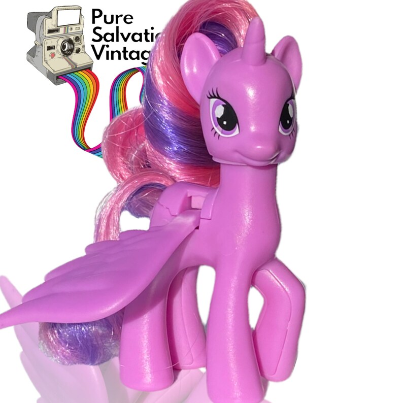 Princess Twilight Sparkle Unicorn Pegasus My Little Pony G4 3 Brushable Hasbro image 2