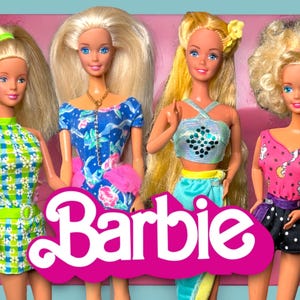 Coleção Vintage Barbie Capri Pretty em xadrez tropical e moda de cartão Greating – Mattel dos anos 80/90 Escolha sua favorita!