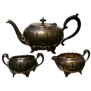 House Wares - Vintage, Victoria Plate, Silver Tea Set