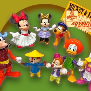 Figurines d'action Disney's Mickey and Friends Epcot Adventure at Disney World 1993 - Au choix