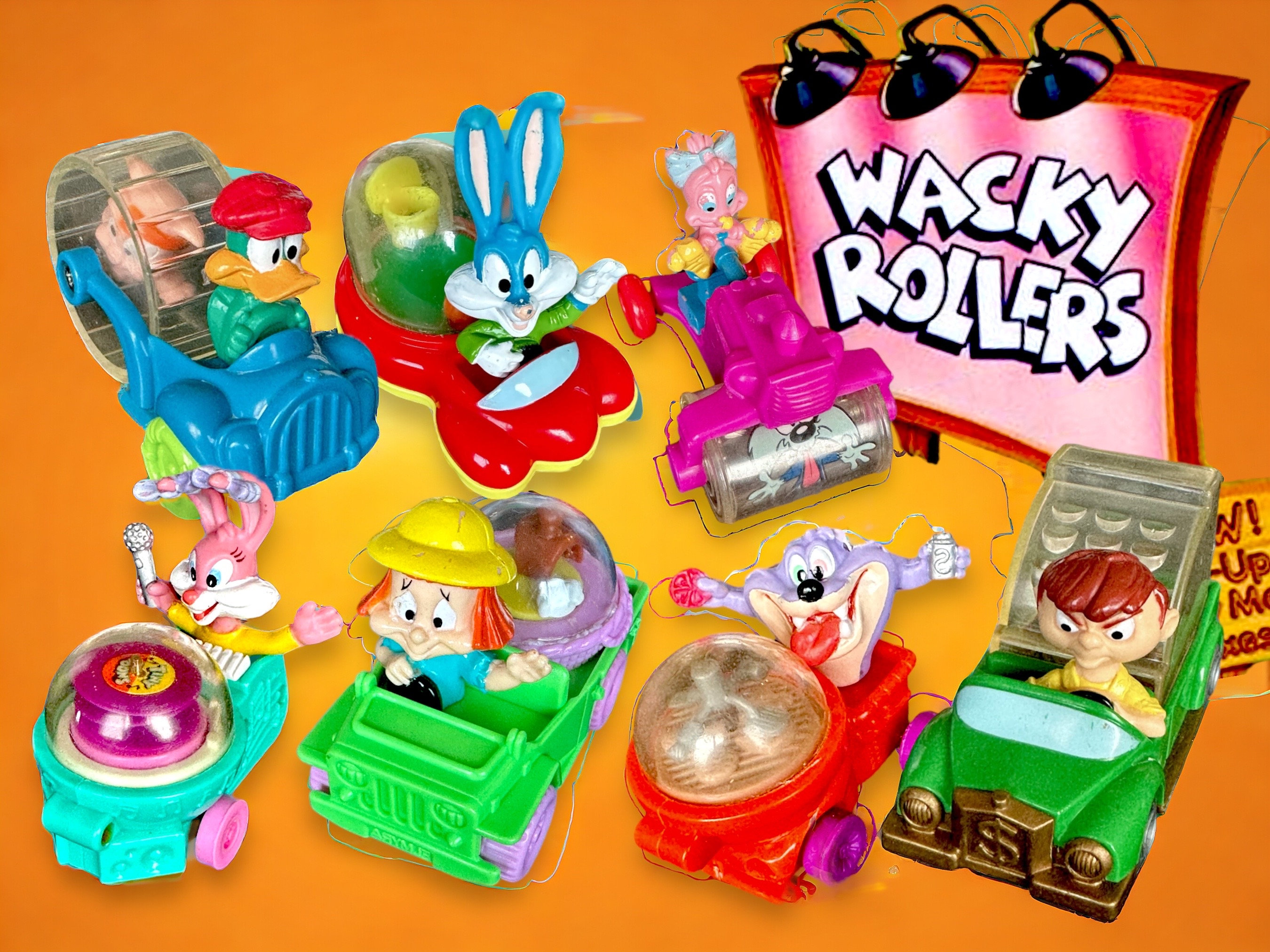 Vintage 1992 Tiny Toon Adventures Wacky Rollers – Mcdonald's Happy