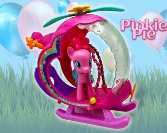 G3 Pinkie Pie's Rainbow Helicopter My Little Pony Play Set Hasbro Pre Loved