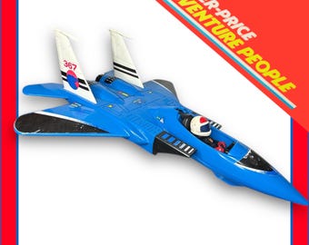 当時物 JET FIGHTER TWIN TURBO SYSTEM プロポセット Turbo Hawk Jet Airplain With Jet Pilot Figure 1982 Adventure