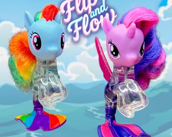 My Little Pony Movie 2017 Flip and Flow Sea Ponies Rainbow Dash or