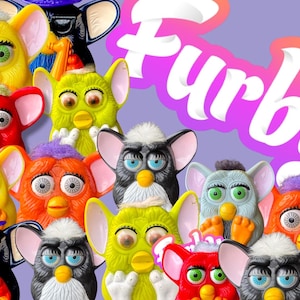 Furby 1999 McDonald's Happy Meal Zabawki Michanical Akcja lub Dźwięk Pre Love You Wybierz Vintage