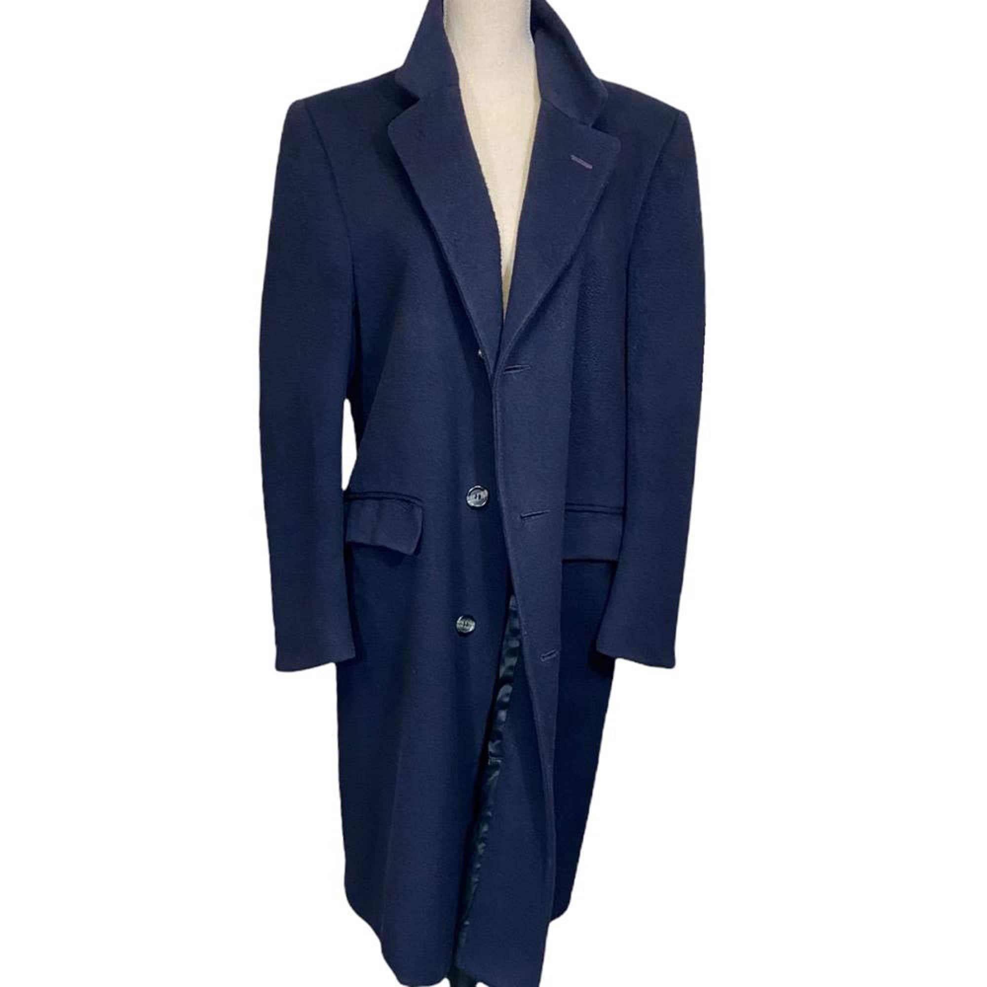 ジャケット・アウター Na.e Wool&Cashmere Button Coat Outdoor Jacket Cashmere Blue | Kiton