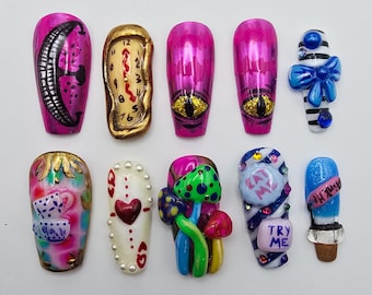 Curiouser und Curiouser Press On Nails